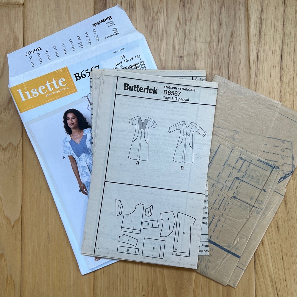 Butterick 6567 Lisette dress pattern - Picture 2 of 3